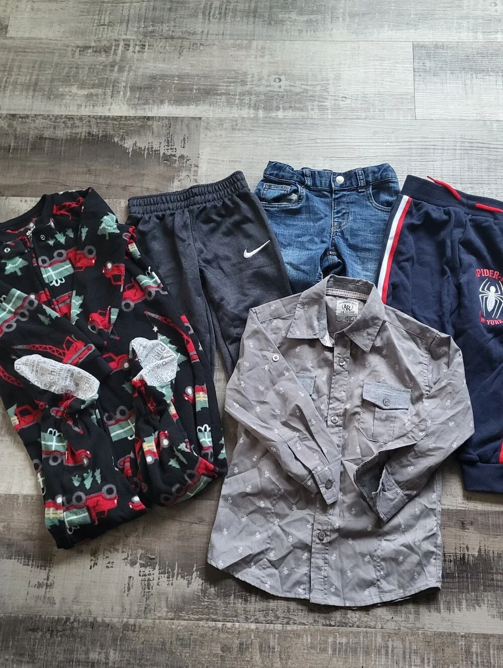Toddler Boy Clothing Lot Set Size 4T Pants Joggers Jeans Shirt Pajamas